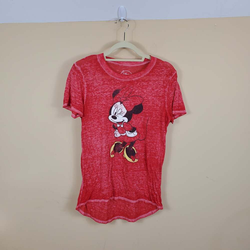Disney Minnie Mouse Burnout Tee Women's Size M